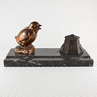 Antique Inkstand - Bird - The Chick