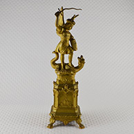 Antique Sculpture - Saint Michael Overwhelming the Dragon - Mont-Saint-Michel