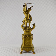 Antique Sculpture - Saint Michael Overwhelming the Dragon - Mont-Saint-Michel