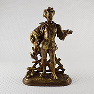 Antique Sculpture - Cinderella - The Prince Charming and the Little Glass Slipper