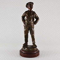 Antique Sculpture - Gavroche - Titi Parisien - Parisian Boy