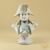 Porcelana Antigua - Capodimonte - Busto de Napoleón Bonaparte